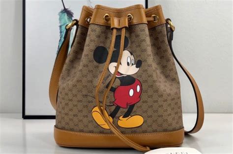 gucci 602691|Gucci x Disney Bucket Bag Mini GG Supreme Mickey Mouse .